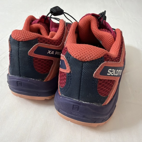 Salomon Youth Girls Size 13K SpeedCross Pink Trail Running Sneakers Shoes - Picture 4 of 16